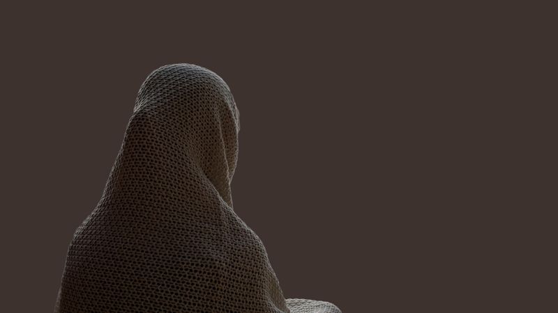 Ilustrasi artikel: Di Bawah Bentangan Kain Kafan Cokelat Madu tentang KARFIKSI